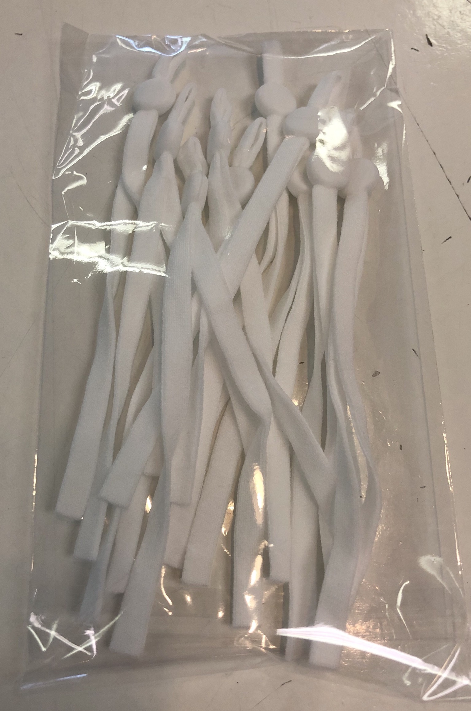 Adjustable Ear Lanyards - White (pack of 10) 56047