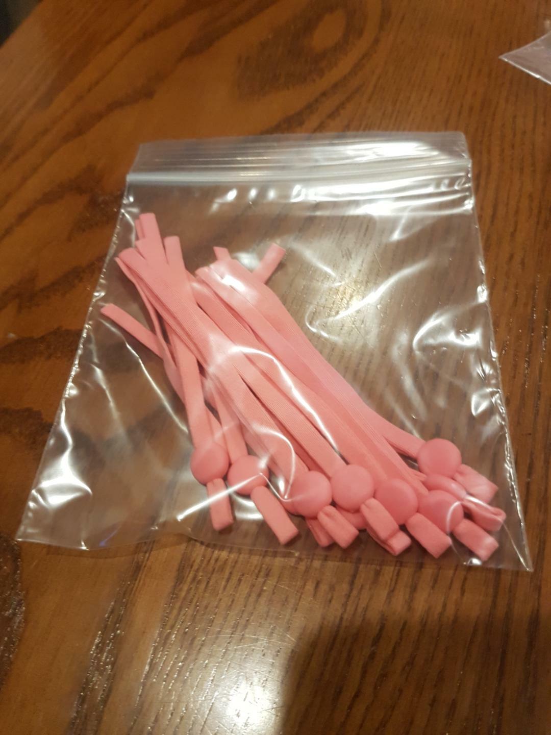 Adjustable Ear Lanyards - Pink (pack of 10) 56171