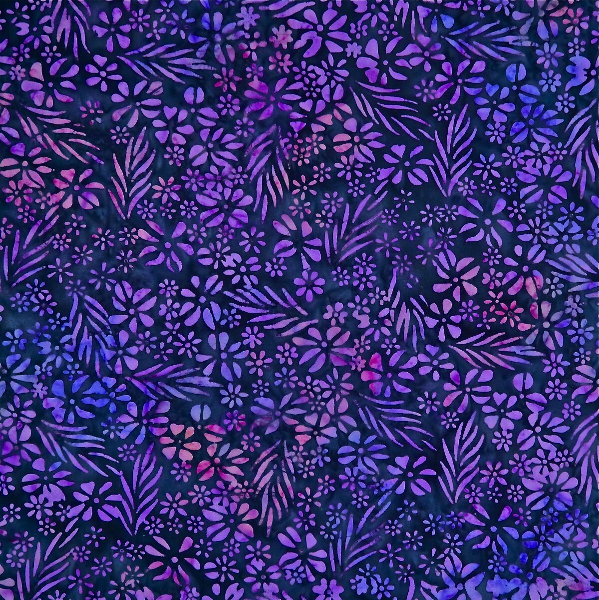 Midnight Blooms - Sunset Bloom - Batik - 1/2m cut 56194