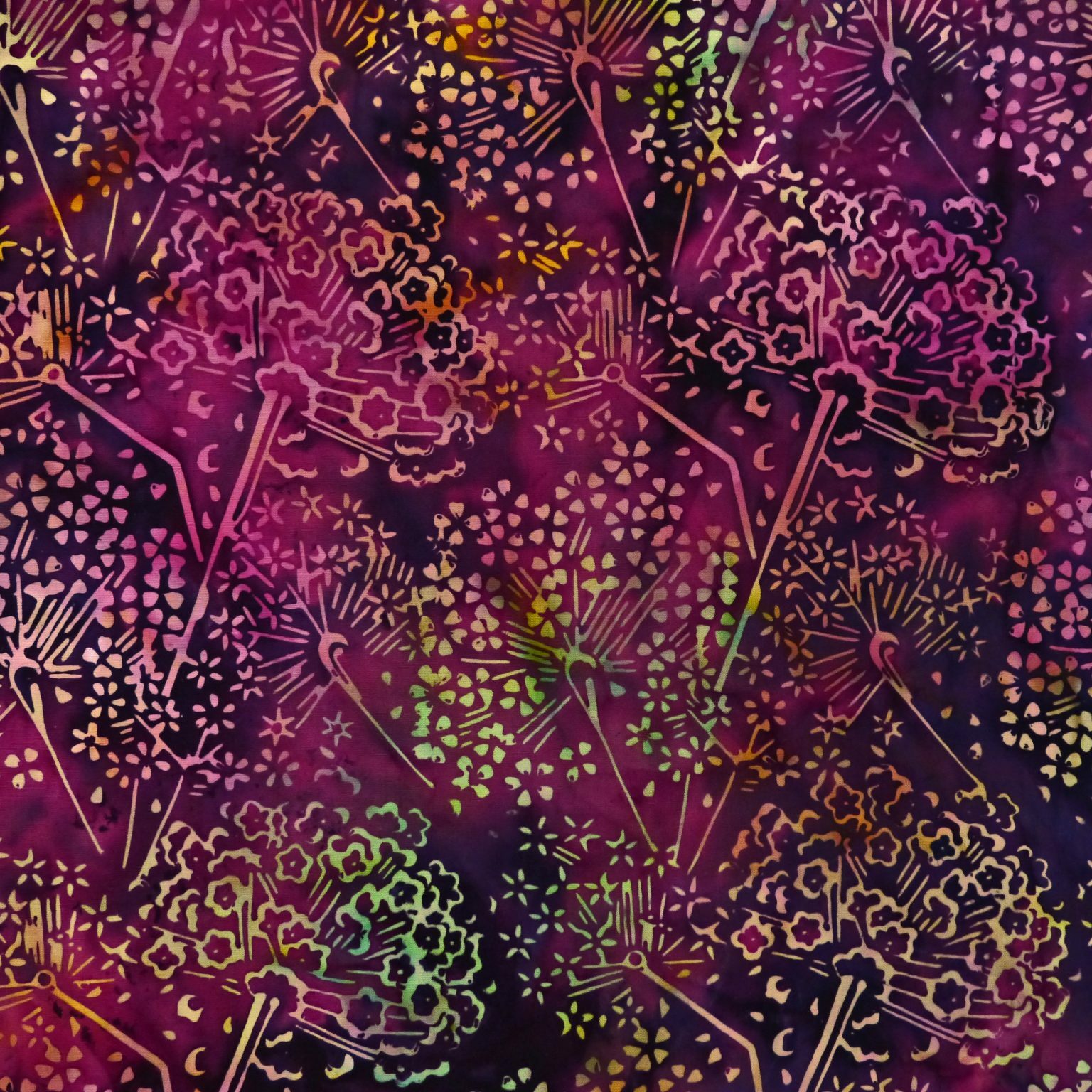 Purple Sky - Rhubarb - Batik - 1/2m cut 56209