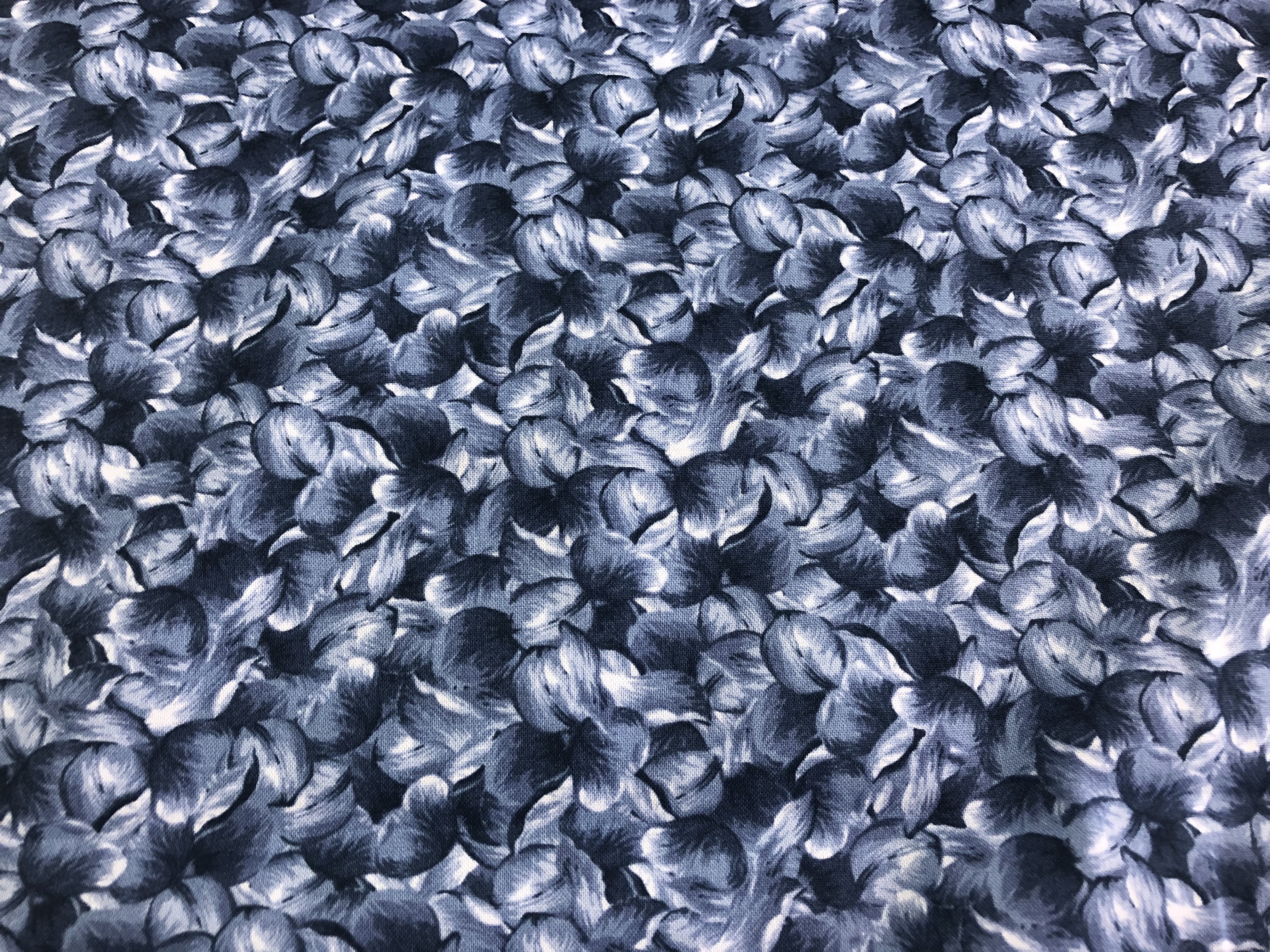 Dark Blue Petals - Elegant Blooms - 1/2m cut 56354