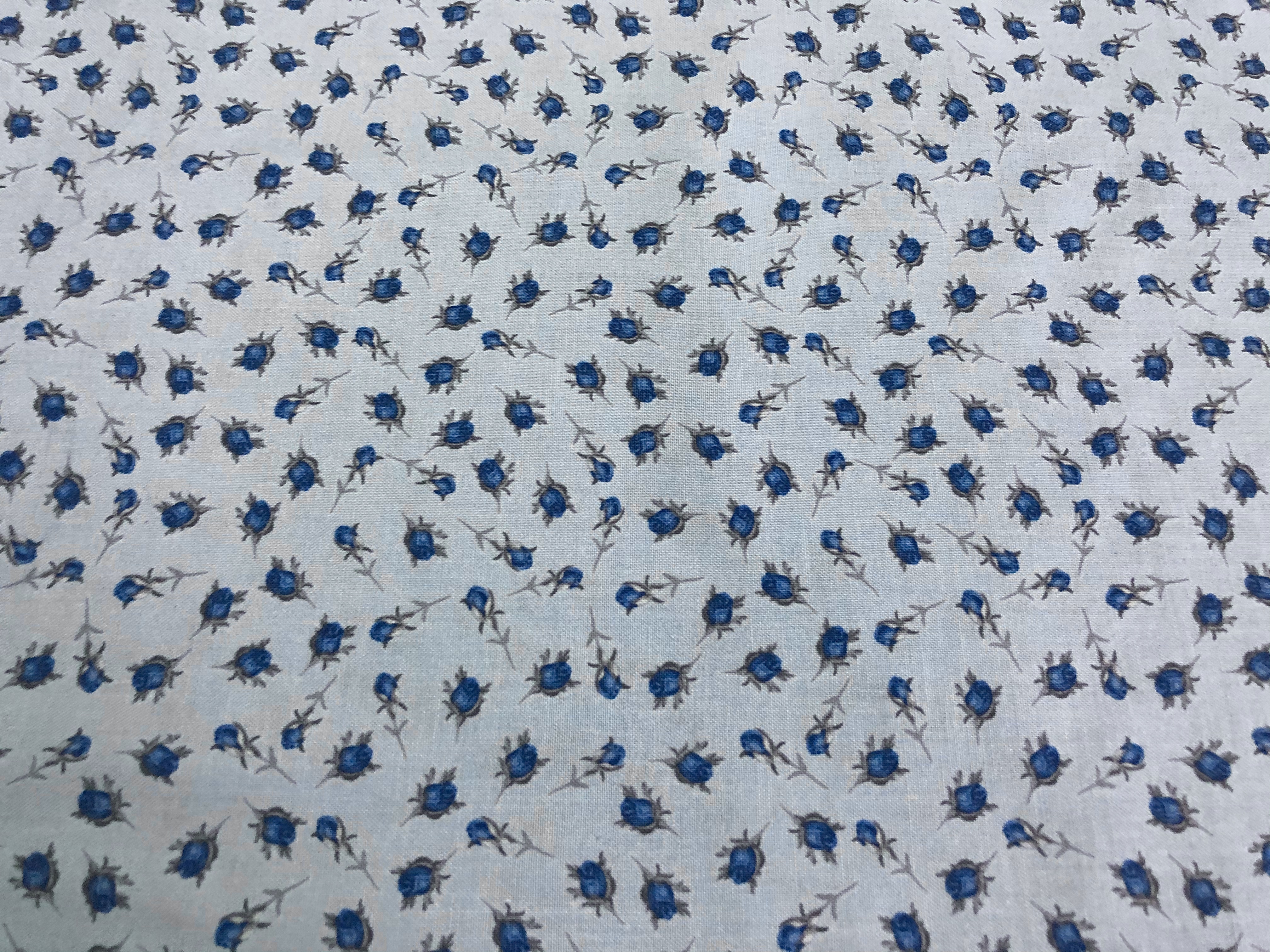 Light Blue Buds - Elegant Blooms - 1/2m cut 56360