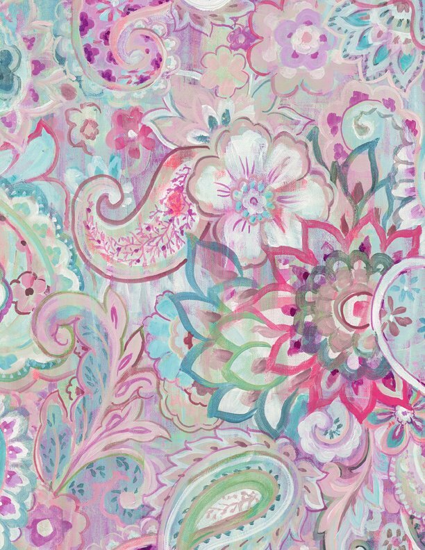 Wild Blush - Purple - Wilmington Fabrics- 1/2m cut 56376