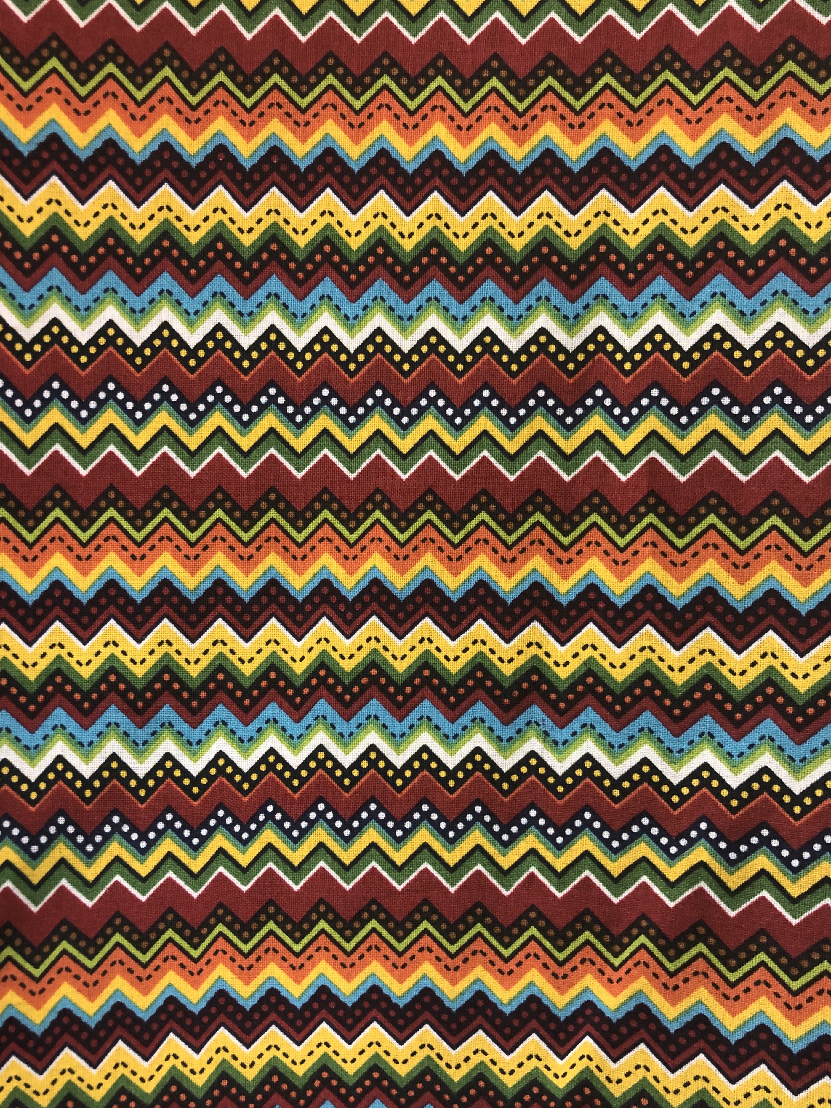 Folkloric Ziggy Stripe - 1/2m cut 56396