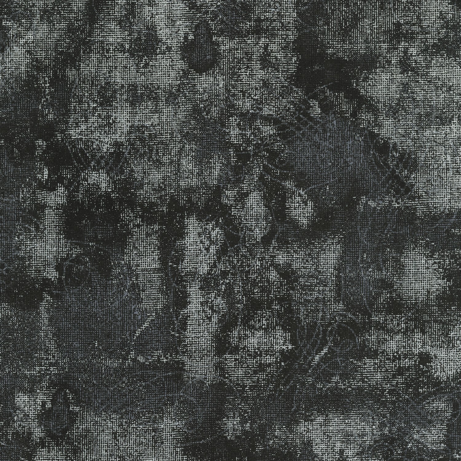 Black With Silver Shimmer - Winter’s Grandeur - 1/2m cut 56409