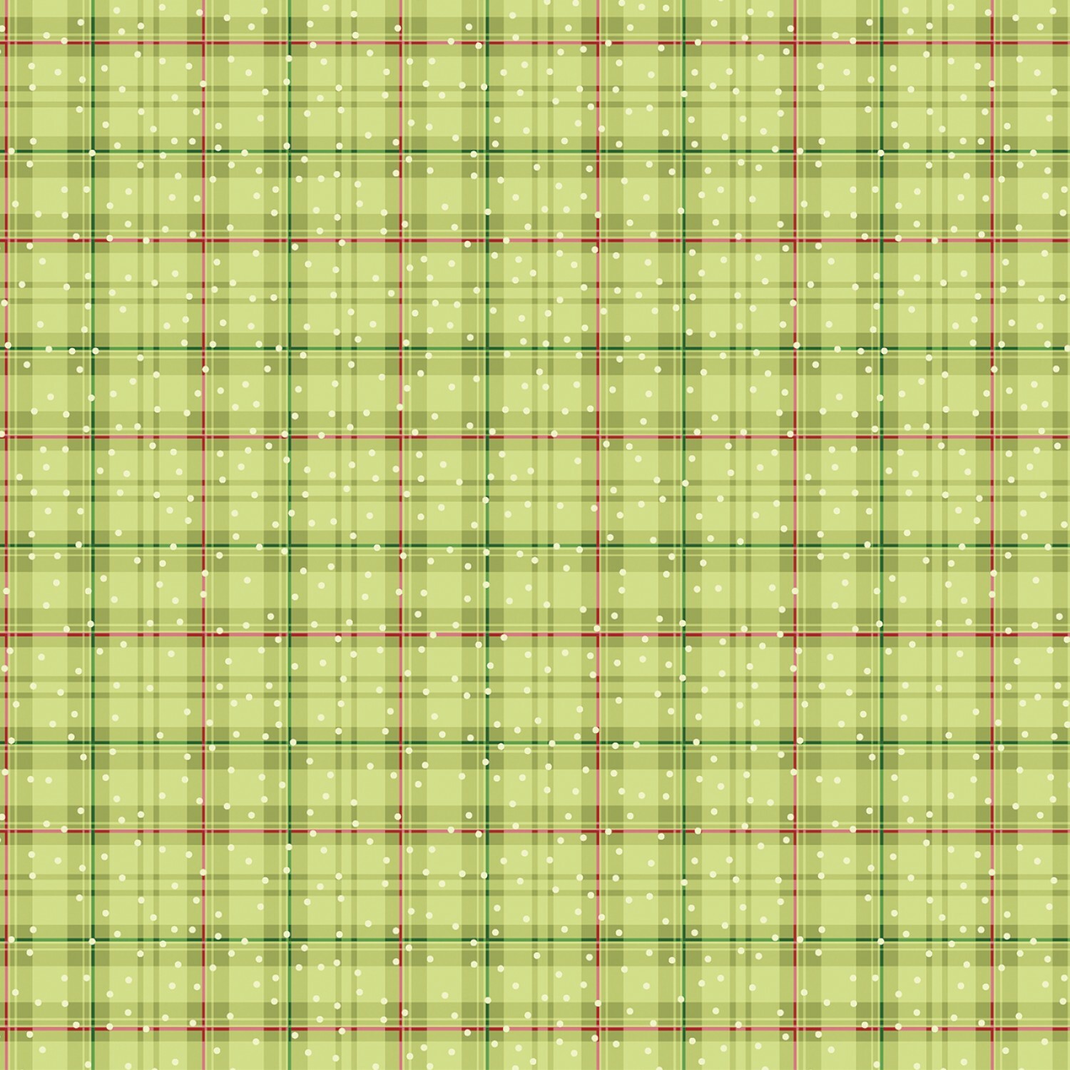 Green Plaid - Better Not Pout by Nancy Halvorsen - 1/2m cut 56420
