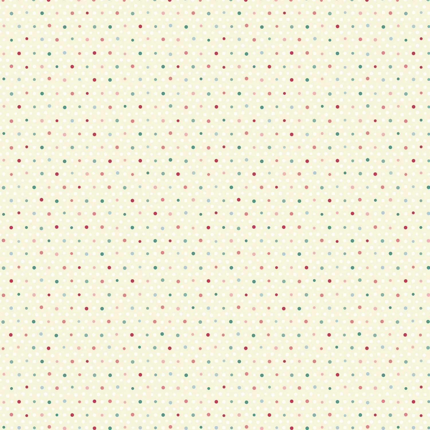 Cream Christmas Lights - Better Not Pout by Nancy Halvorsen - 1/2m cut 56422