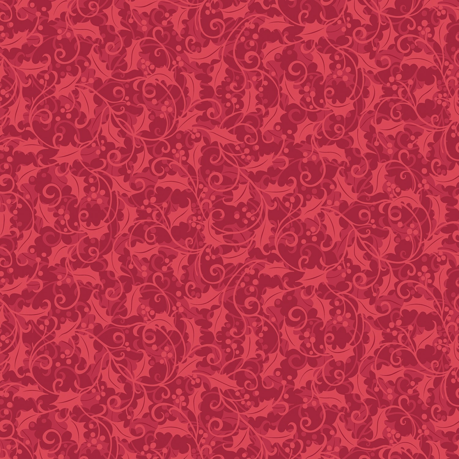 Red Holly - Better Not Pout by Nancy Halvorsen - 1/2m cut 56419