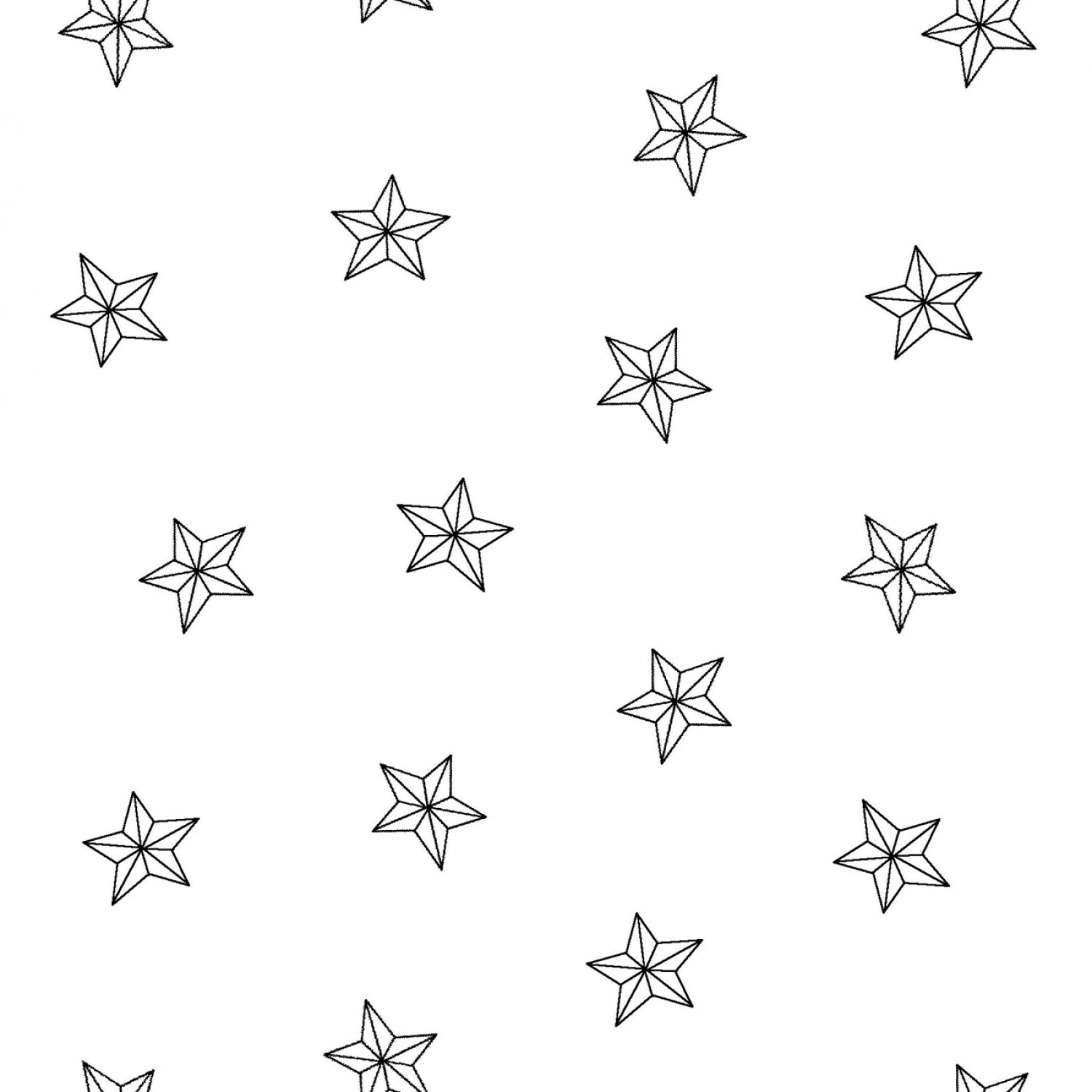 White Tone on Tone Stars - 1/2m cut 56457