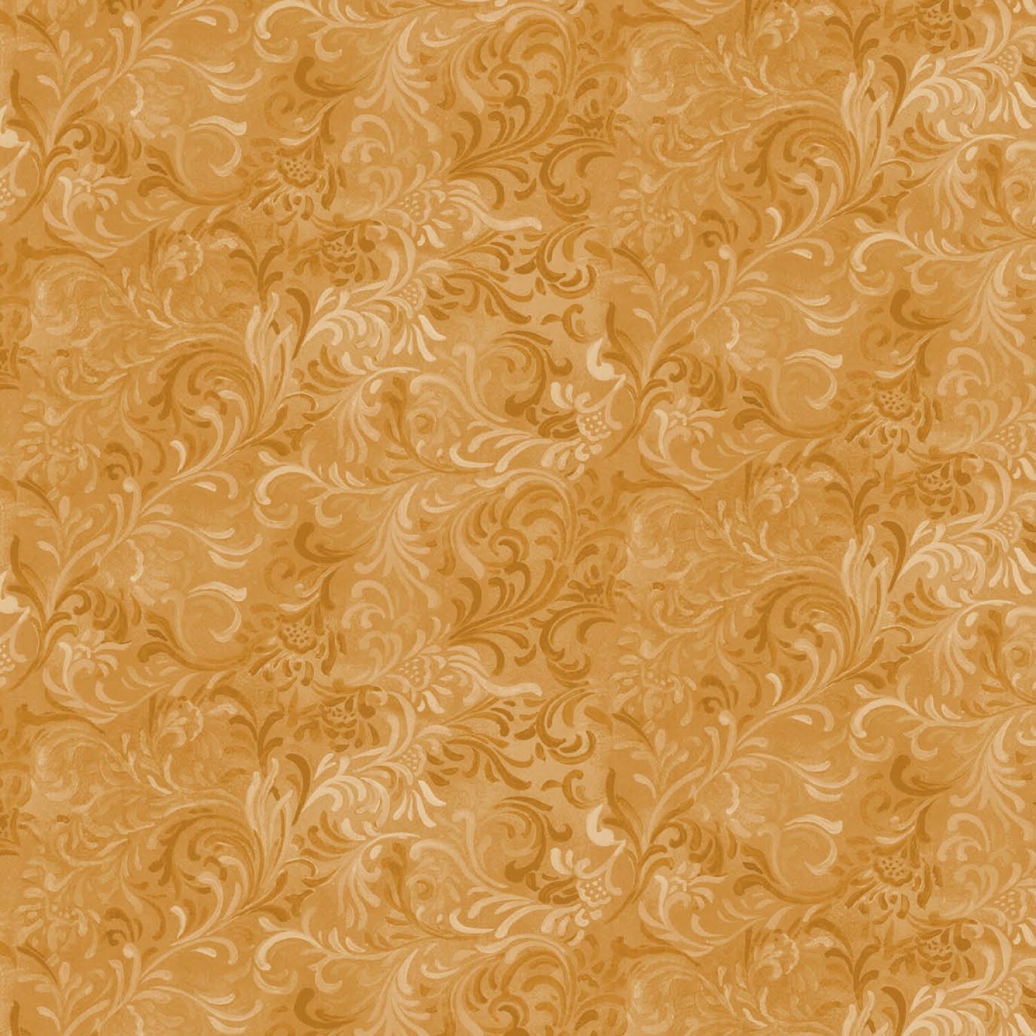 Golden Brown Embellishment - Wilmington Fabrics - 1/2m cut 56480