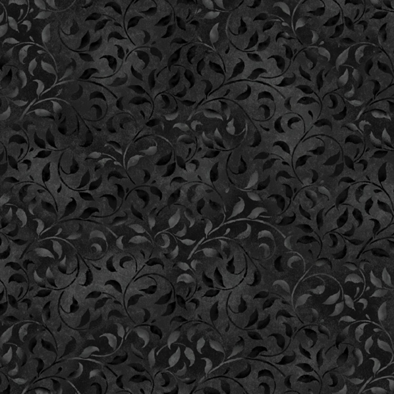 Black Climbing Vine - Wilmington Fabrics - 1/2m cut 56472