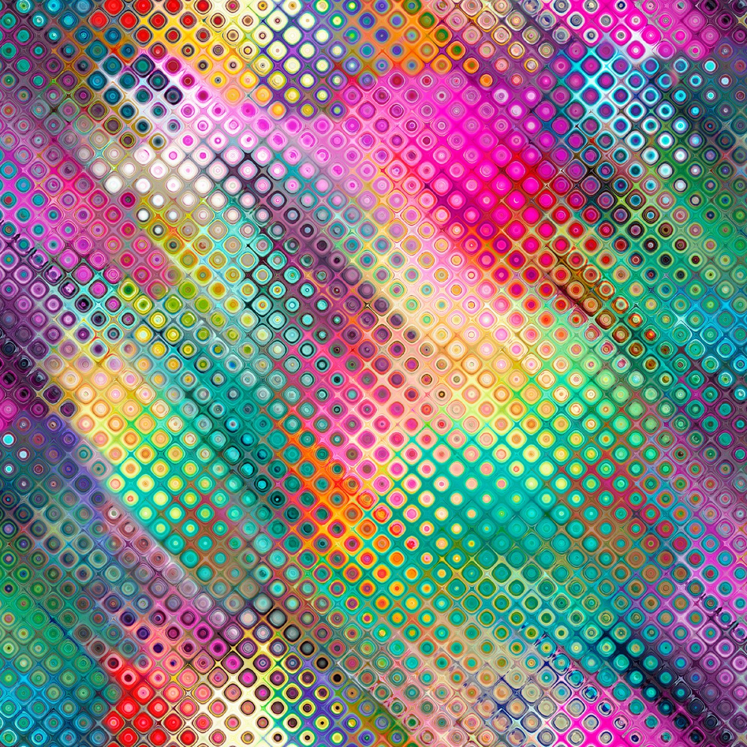 Tiles Squares - Good Kitty - 1/2m cut 56503
