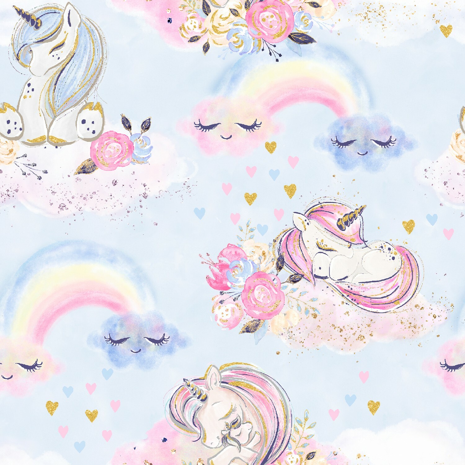 Unicorn Utopia - Unicorns - 1/2m cut 56509