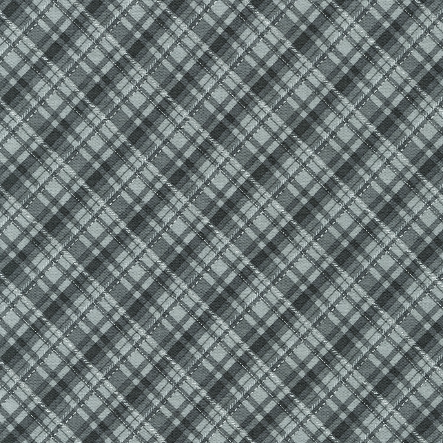 Silver Plaid - Winter's Grandeur 8 - 1/2m cut 56513
