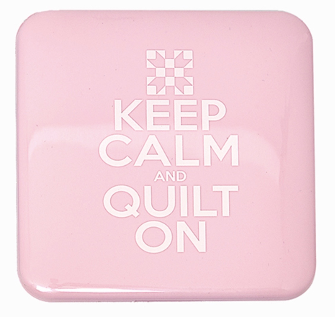 Antibacterial Face Mask Case - Pink - Keep Calm and Quilt On 56550