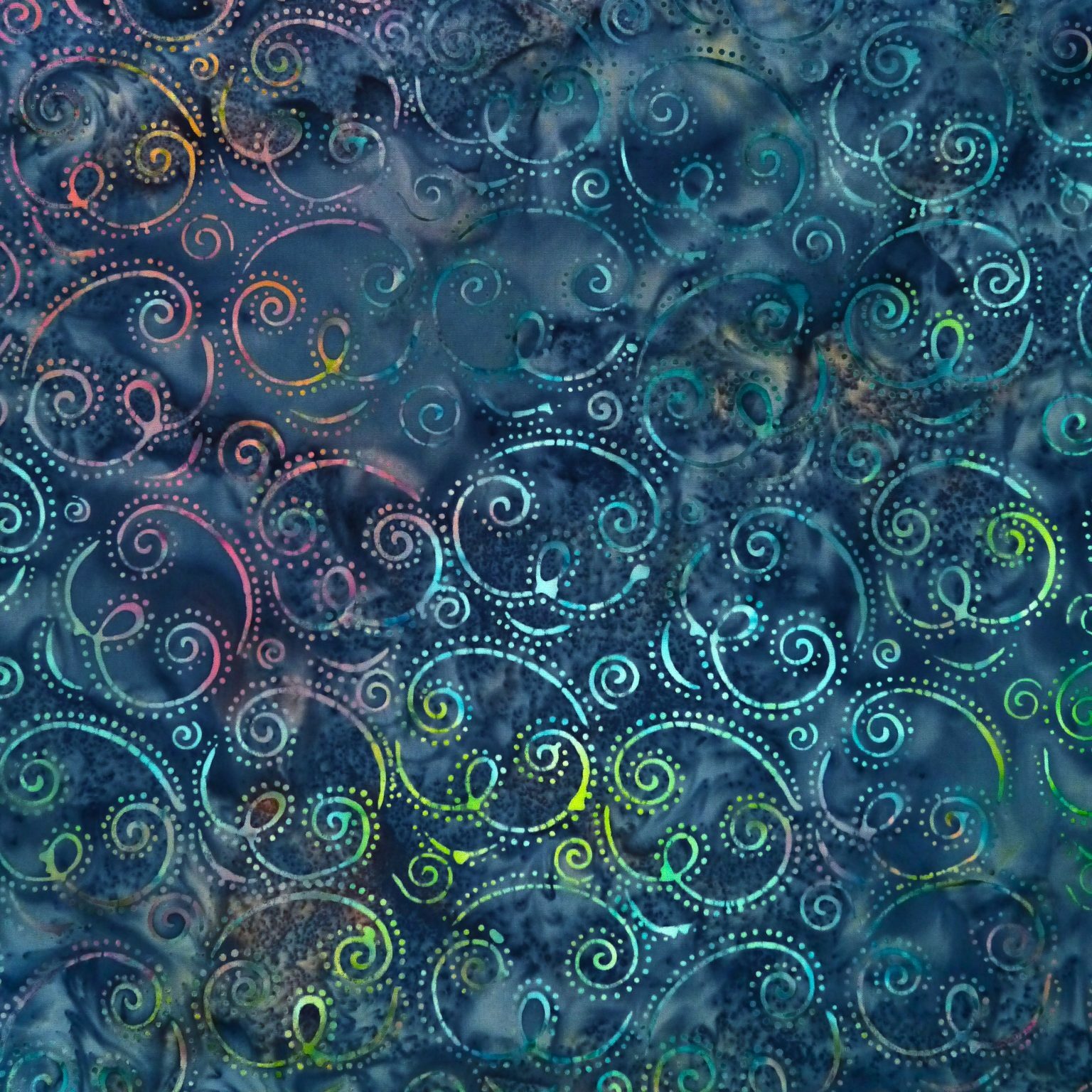 River - Blue Bounty - Batik - 1/2m cut 56566