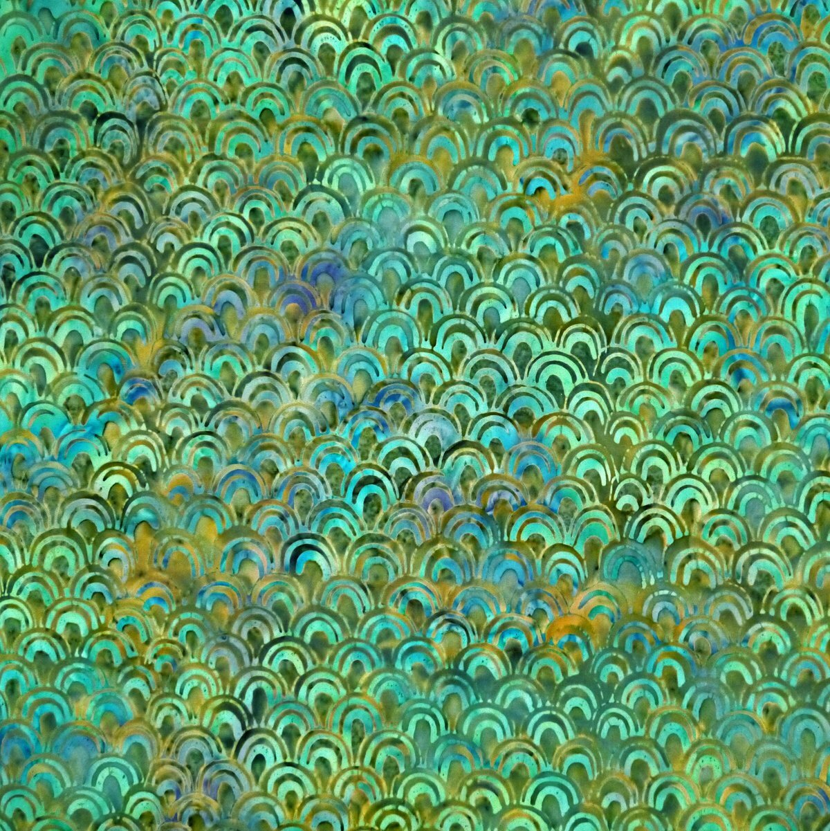 Inca Multi - Peapod - Batik - 1/2m cut 56581