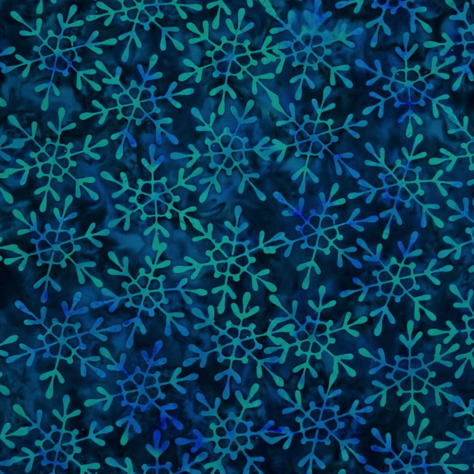 Cooper Blue - Star Works - Batik - 1/2m cut 56571