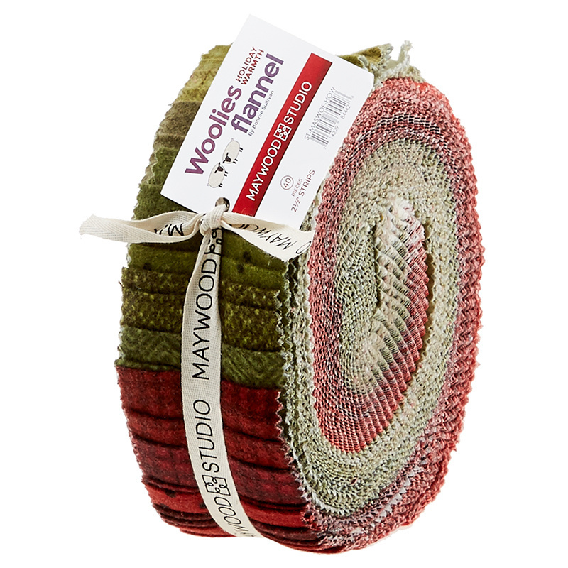 Woolies Flannel Jelly Roll - Holiday Warmth 56595