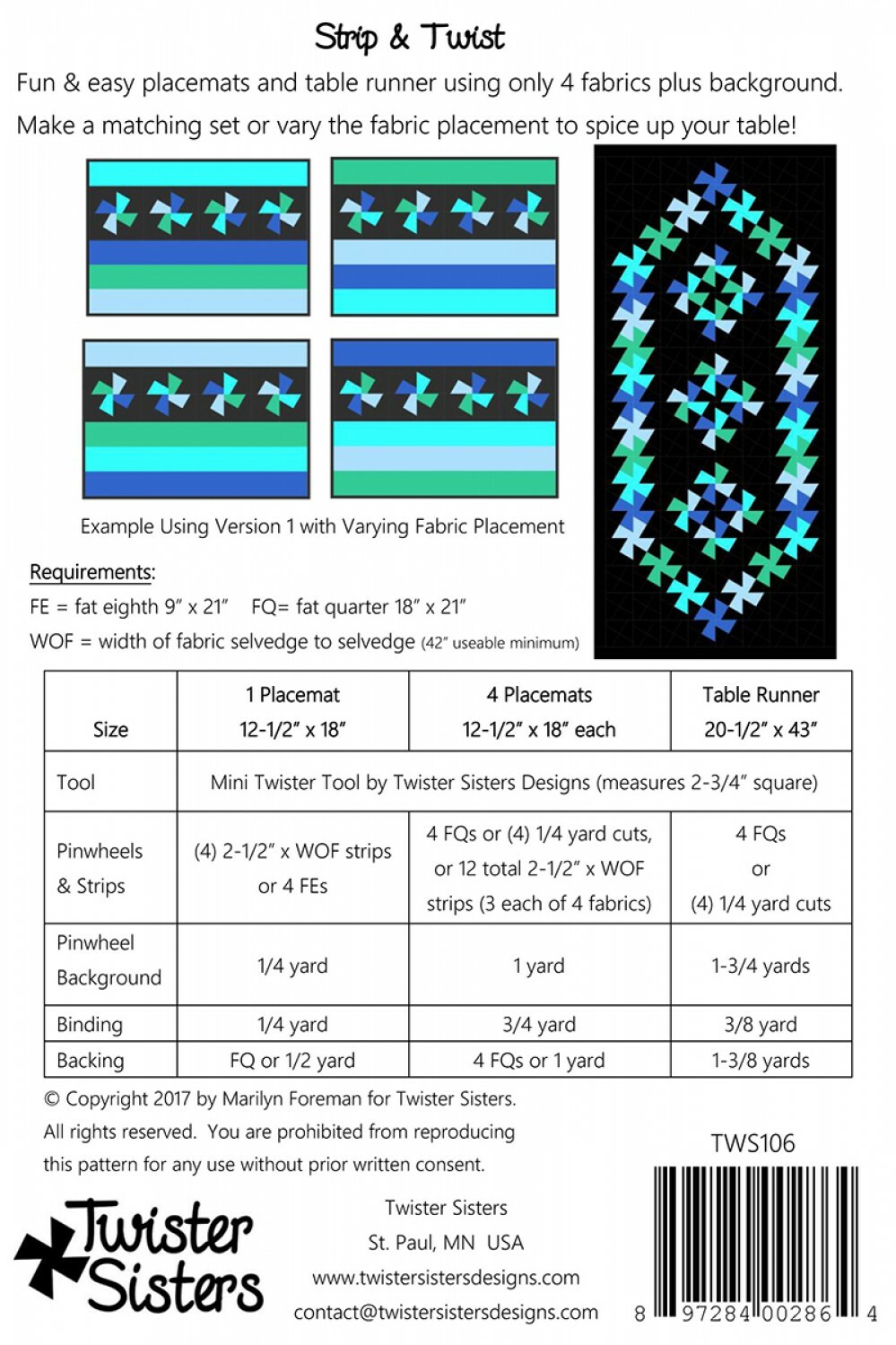 Strip and Twist Pattern