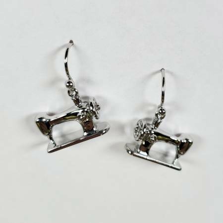 Sewing Machine Earrings - Silver 56644