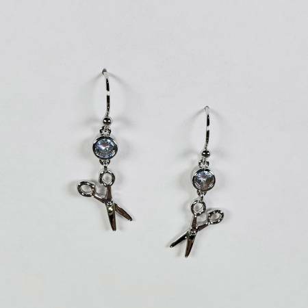 Scissors Earrings - Silver 56646