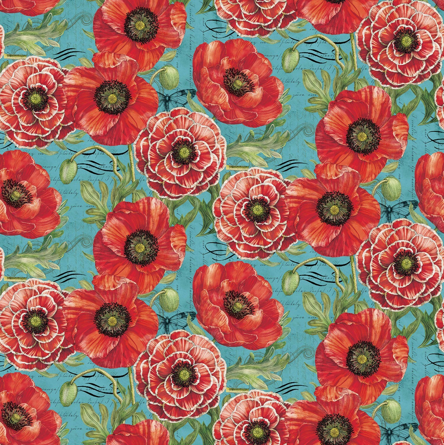 Poppies - 1/2m cut 56648
