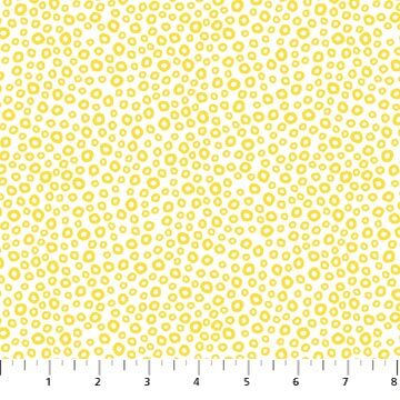 Go Fish - Yellow Bubbles - 1/2m cut 56705