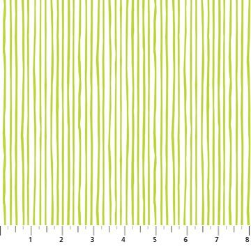 Go Fish - Green Stripes - 1/2m cut 56702