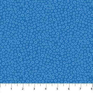 Go Fish - Royal Blue Bubbles - 1/2m cut 56704
