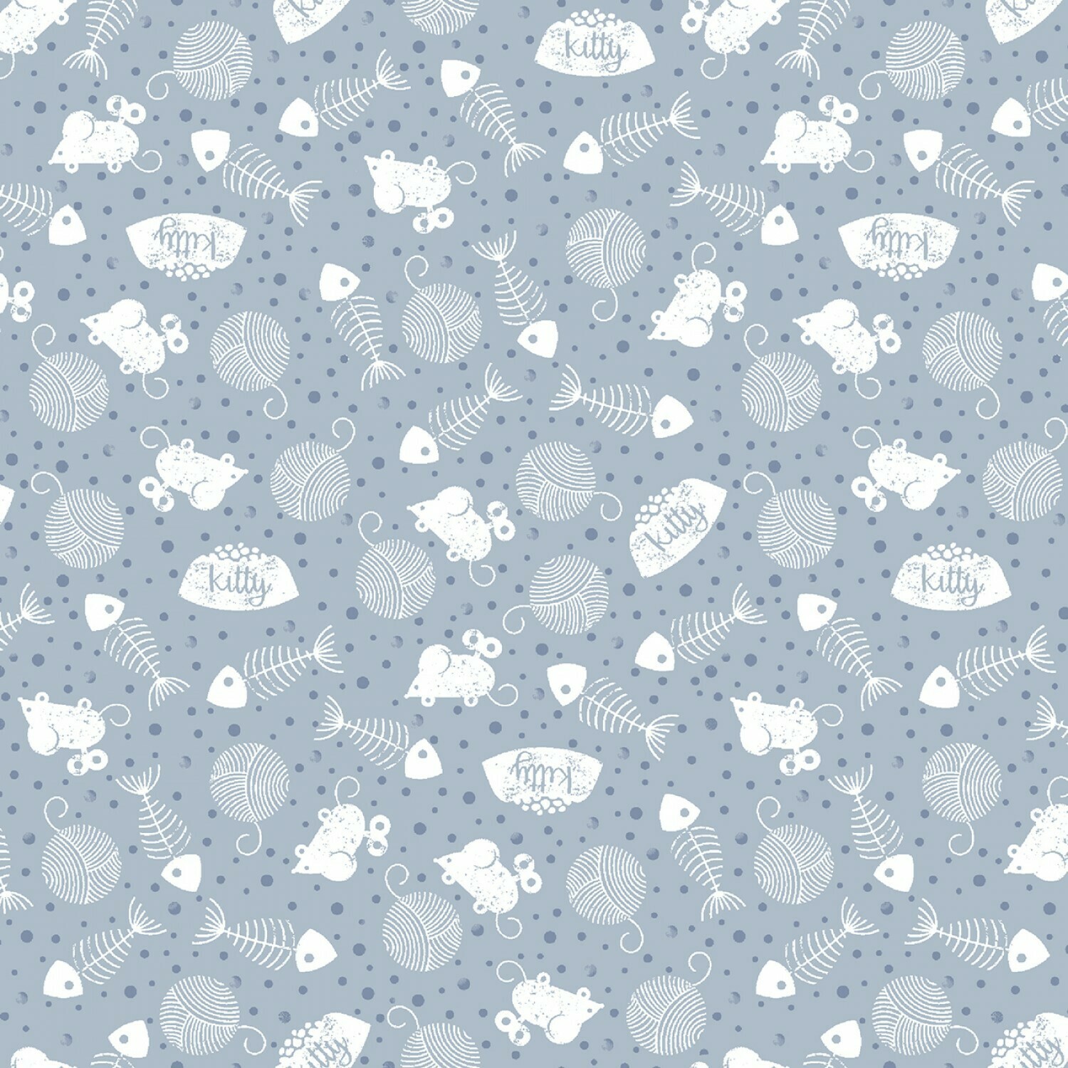 Fancy Cat - Blue Cat Toys - 1/2m cut