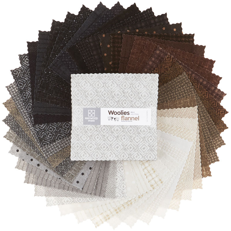 Woolies Flannel Charm Pack - Vol. 2 Neutrals 56741