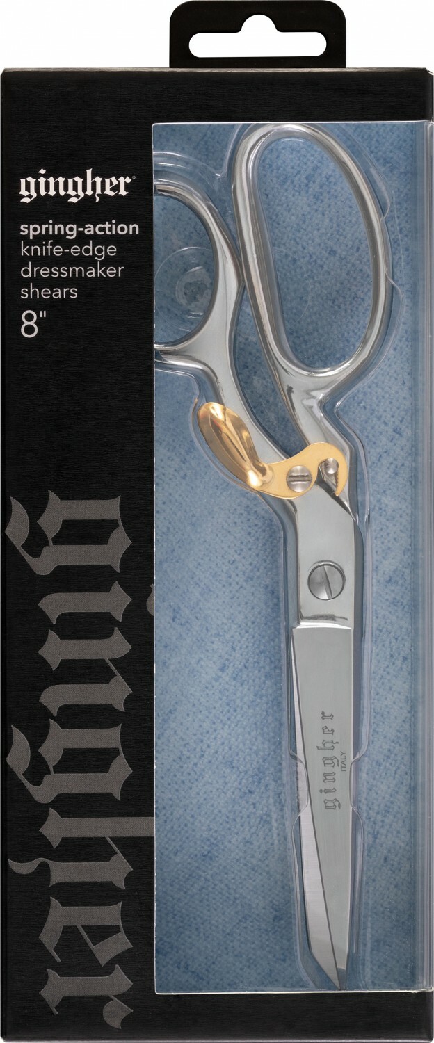 Gingher 8in Knife Edge Spring Action Dressmaker Shears 56743