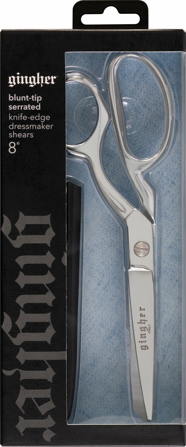 Gingher 8in Serrated/Knife Edge Dressmaker's Shears 56742