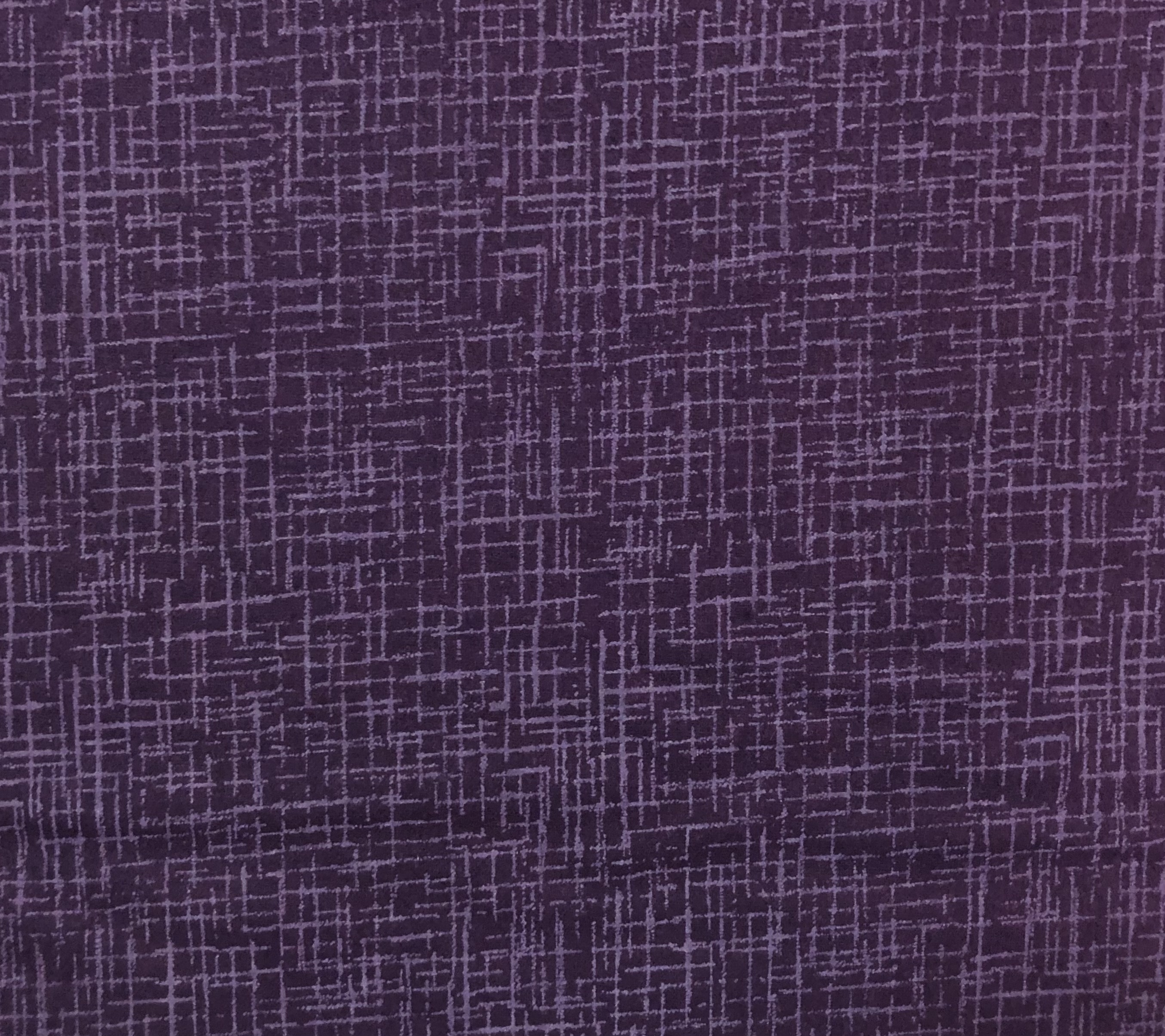 Flannel 108" - Eggplant Cross Hatch - 1/2m cut 56794