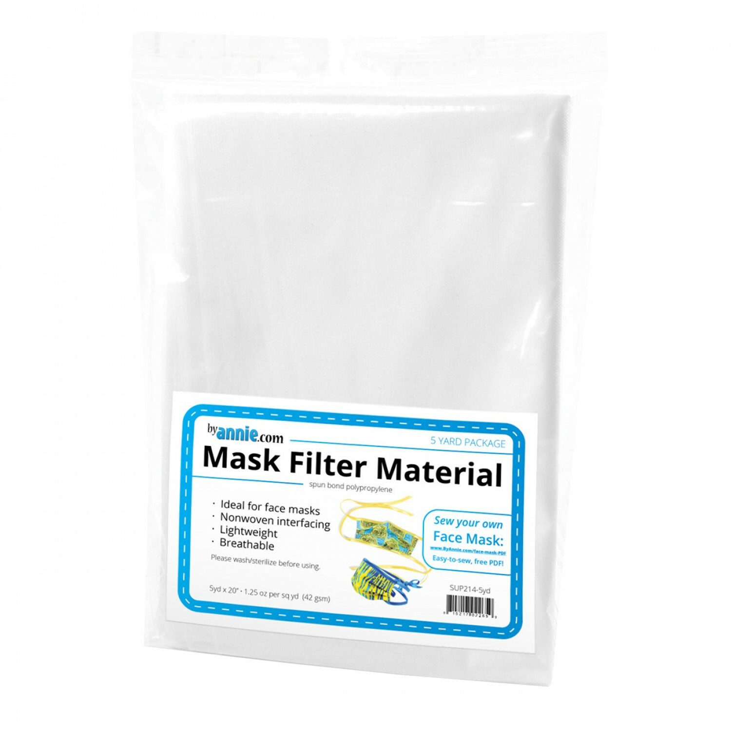 Mask Filter Material - 20” x 5 yards 56821