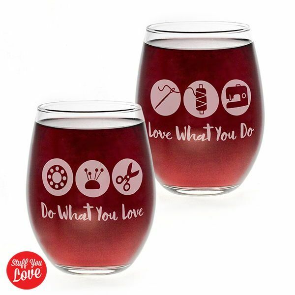 Do What You Love Stemless Wine Glass 56955
