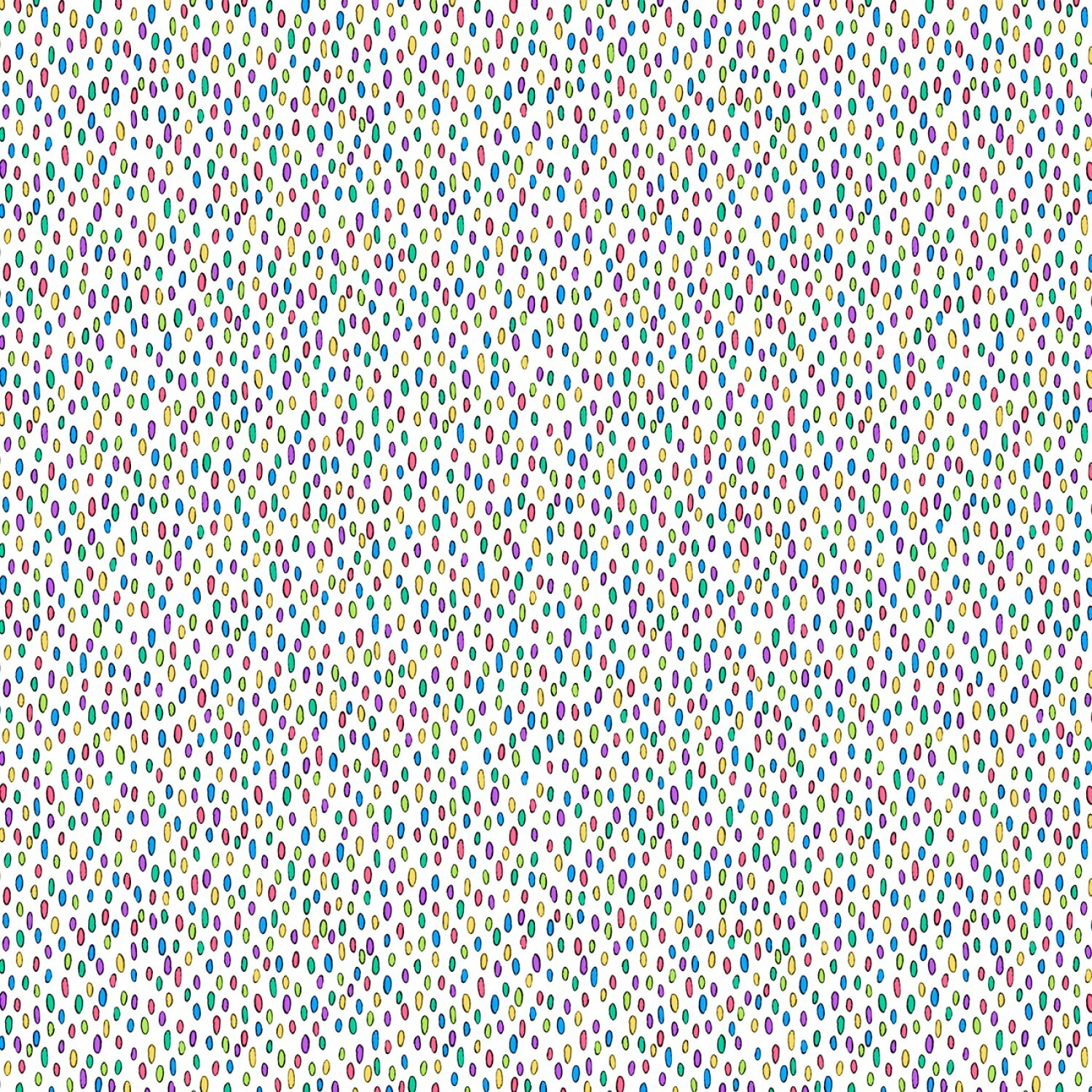 White Jungle Dots - Wilmington Fabrics - 1/2m cut 57002