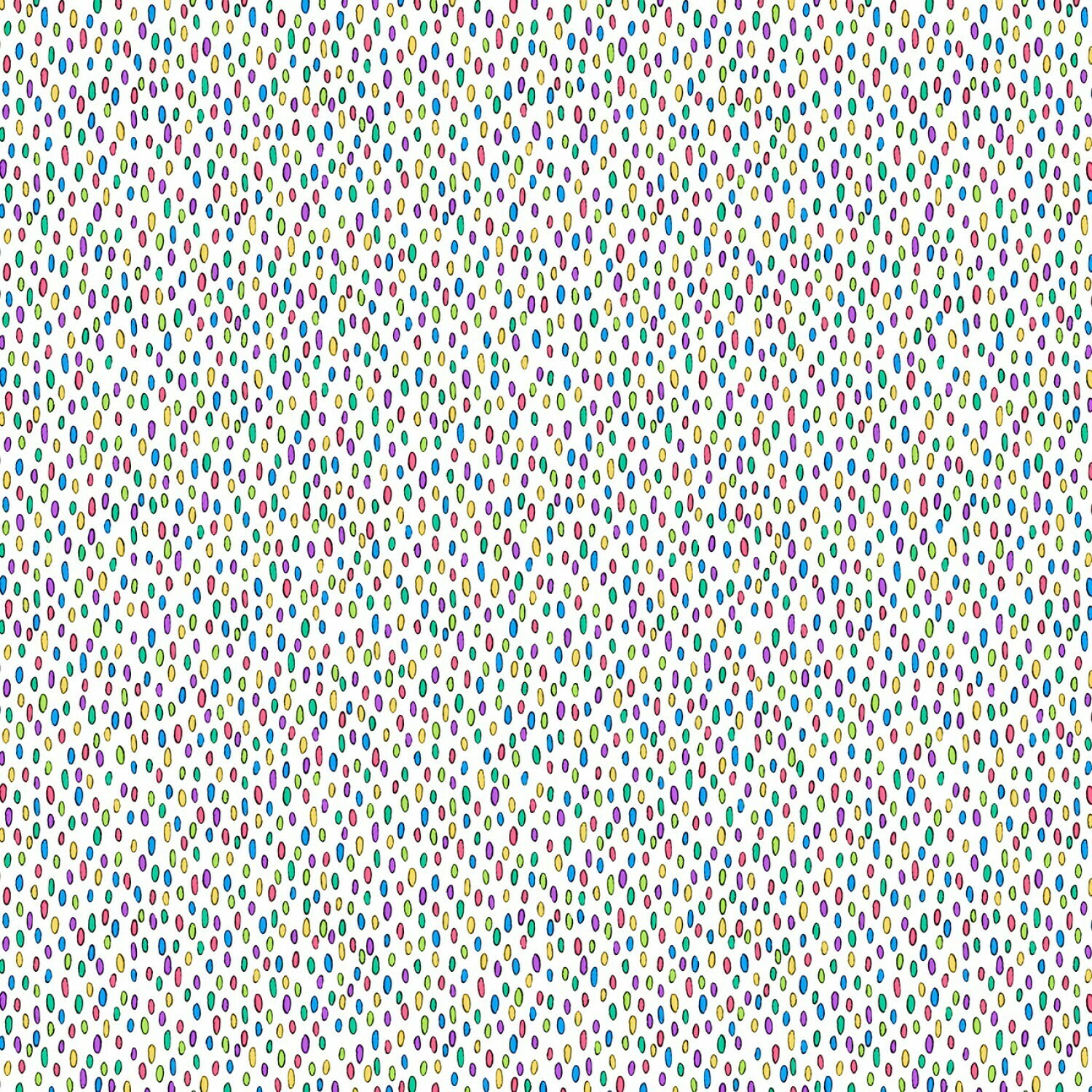 White Jungle Dots - Wilmington Fabrics - 1/2m cut