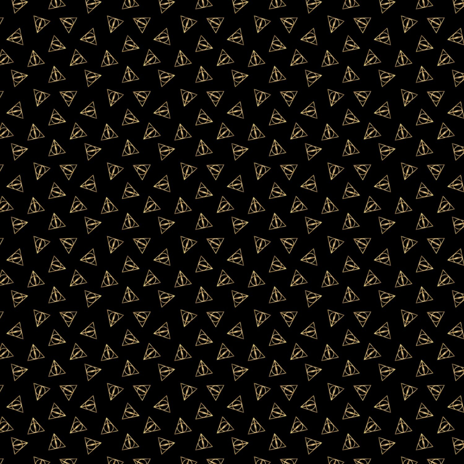 Deathly Hallows Symbol - Gold - Harry Potter - 1/2m cut 56971