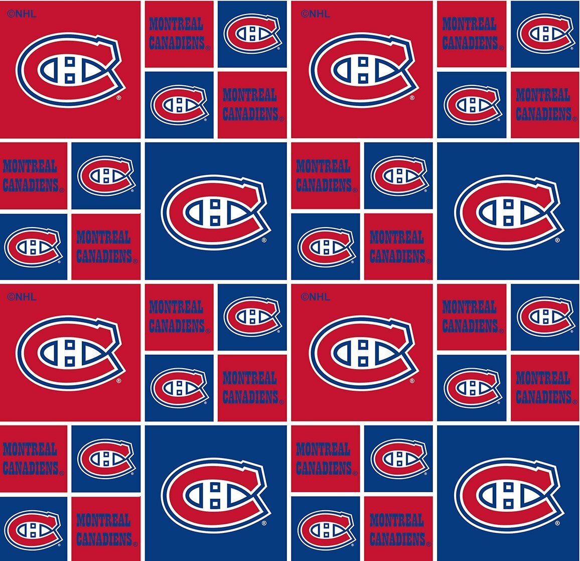 NHL Fabric - Montreal Canadiens - 1/2m cut 57011