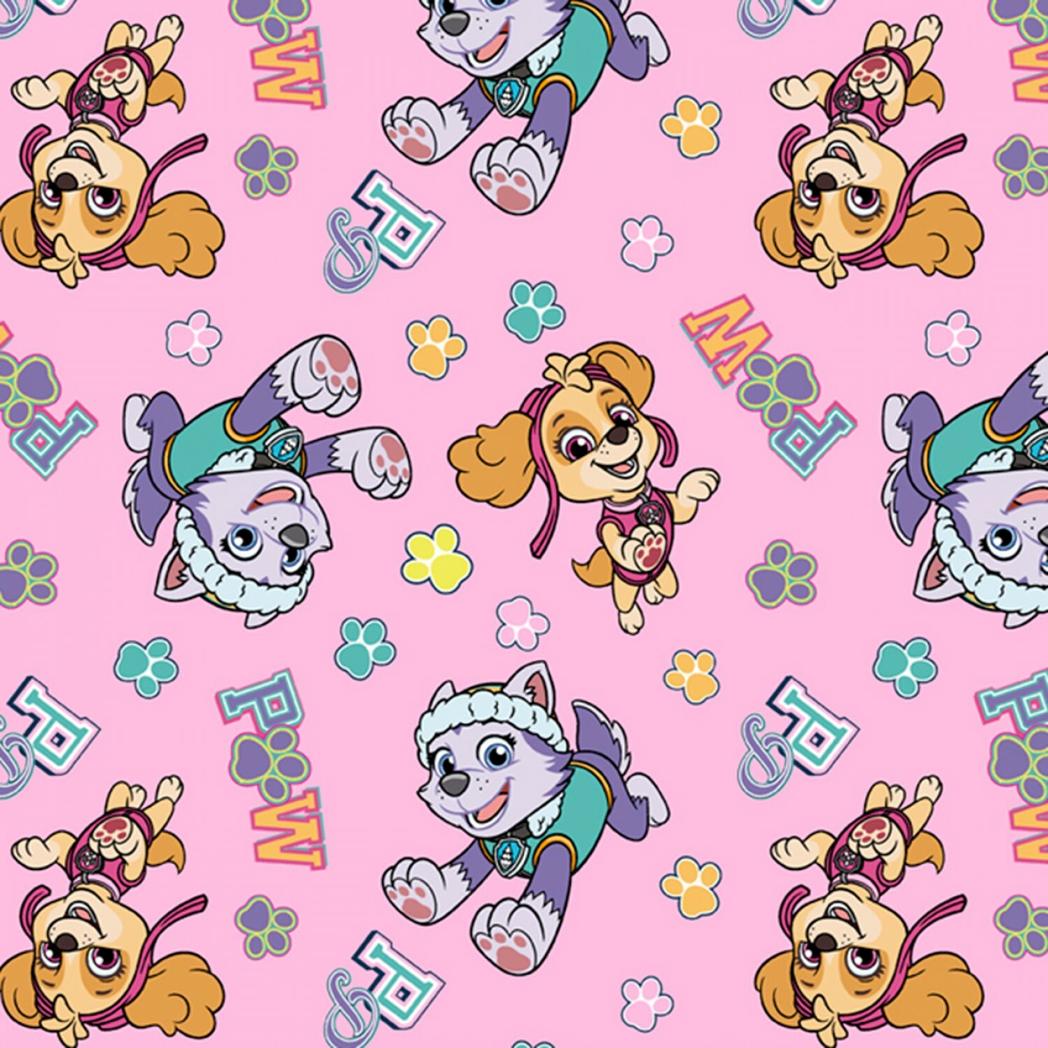 Paw Patrol - Pink - 1/2m cut 57022