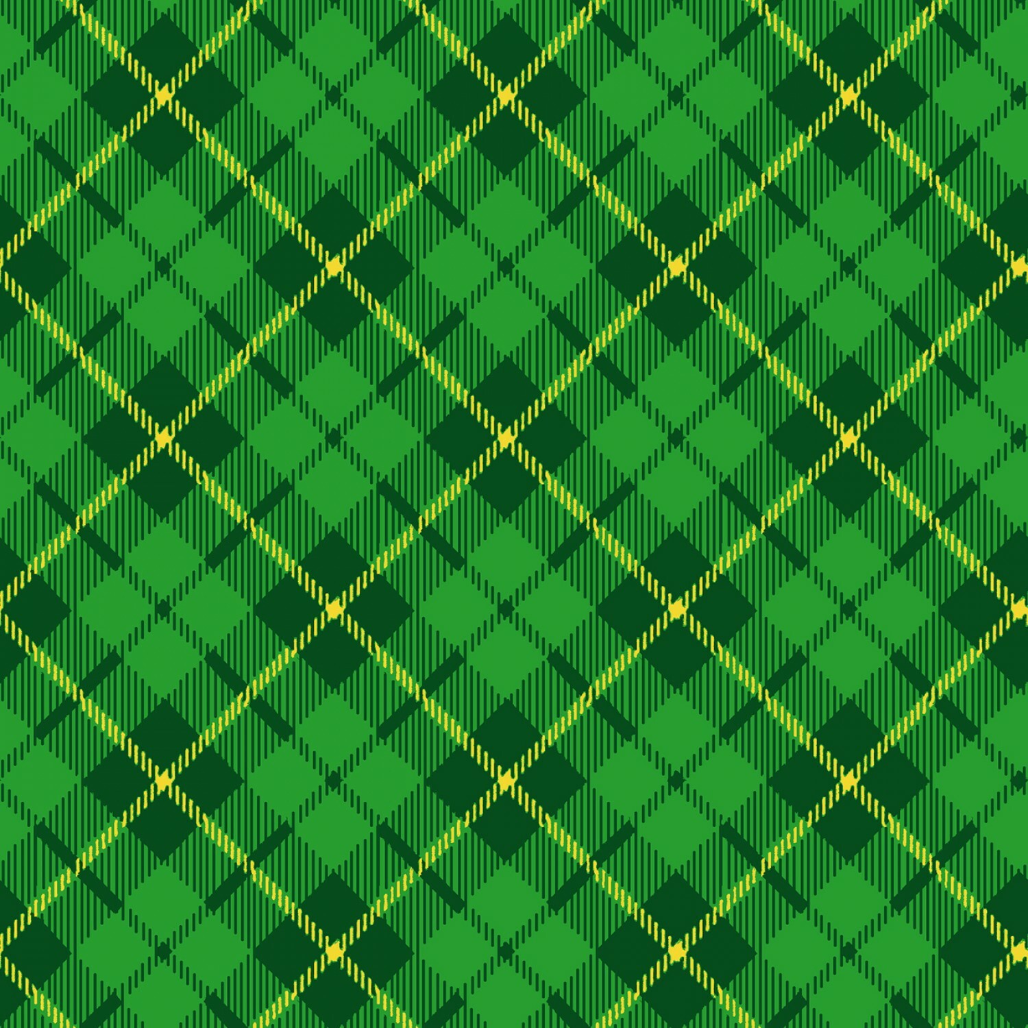 Green Plaid - Pot of Gold - 1/2m Cut 57051