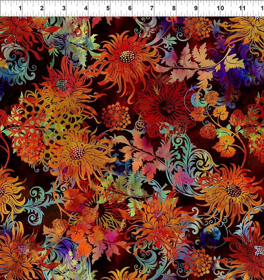 Florigraphix V - Multicoloured Allover Floral (2-1) - 1/2m cut 57063
