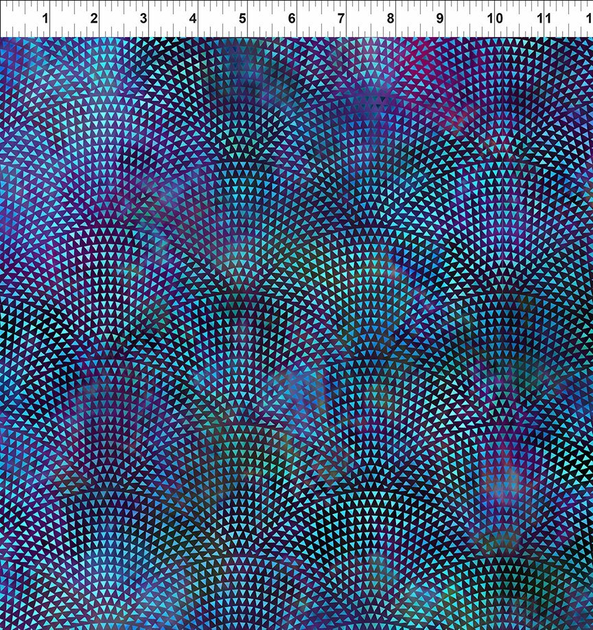Florigraphix V - Purple Triangle Arcs (10-3) - 1/2m cut 57089