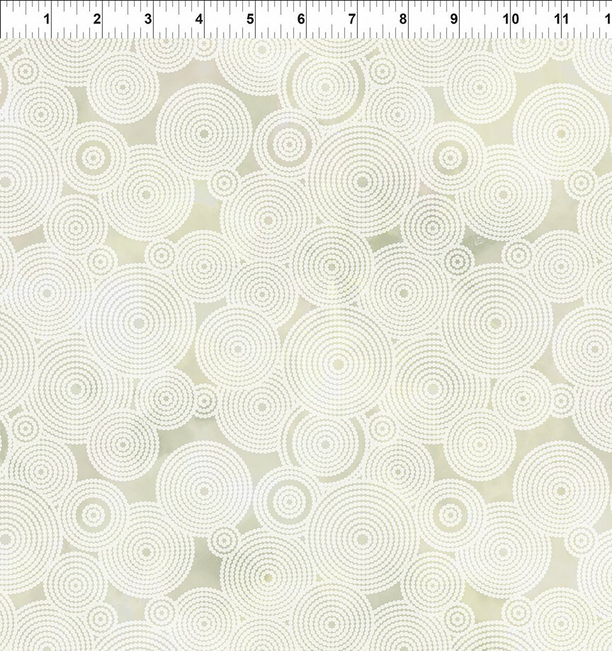 Florigraphix V - Cream Circles (8-4) - 1/2m cut 57082
