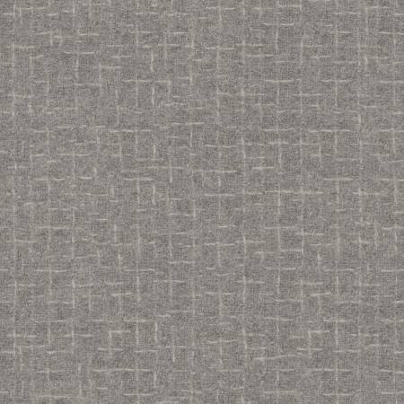 Woolies Flannel - Pewter Cross Hatch - 1/2m cut 57093