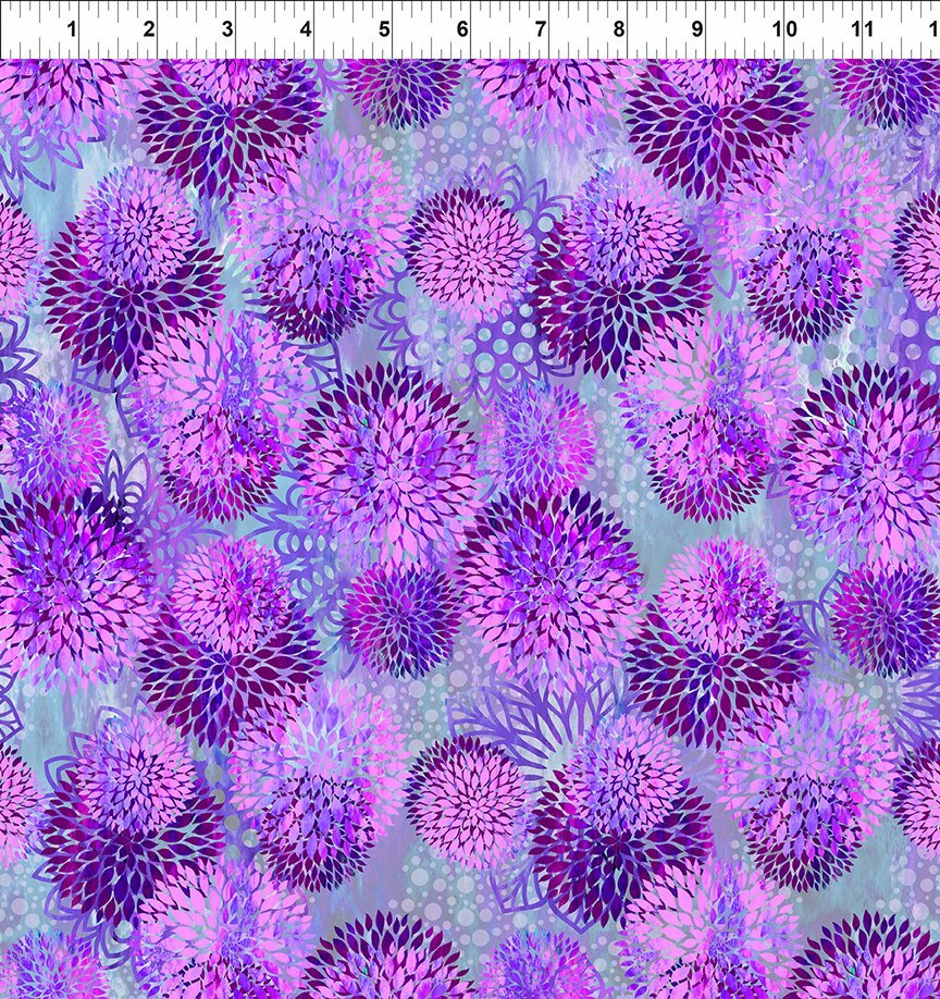 Florigraphix V - Purple Chrysanthemum (3-3) - 1/2m cut 57067
