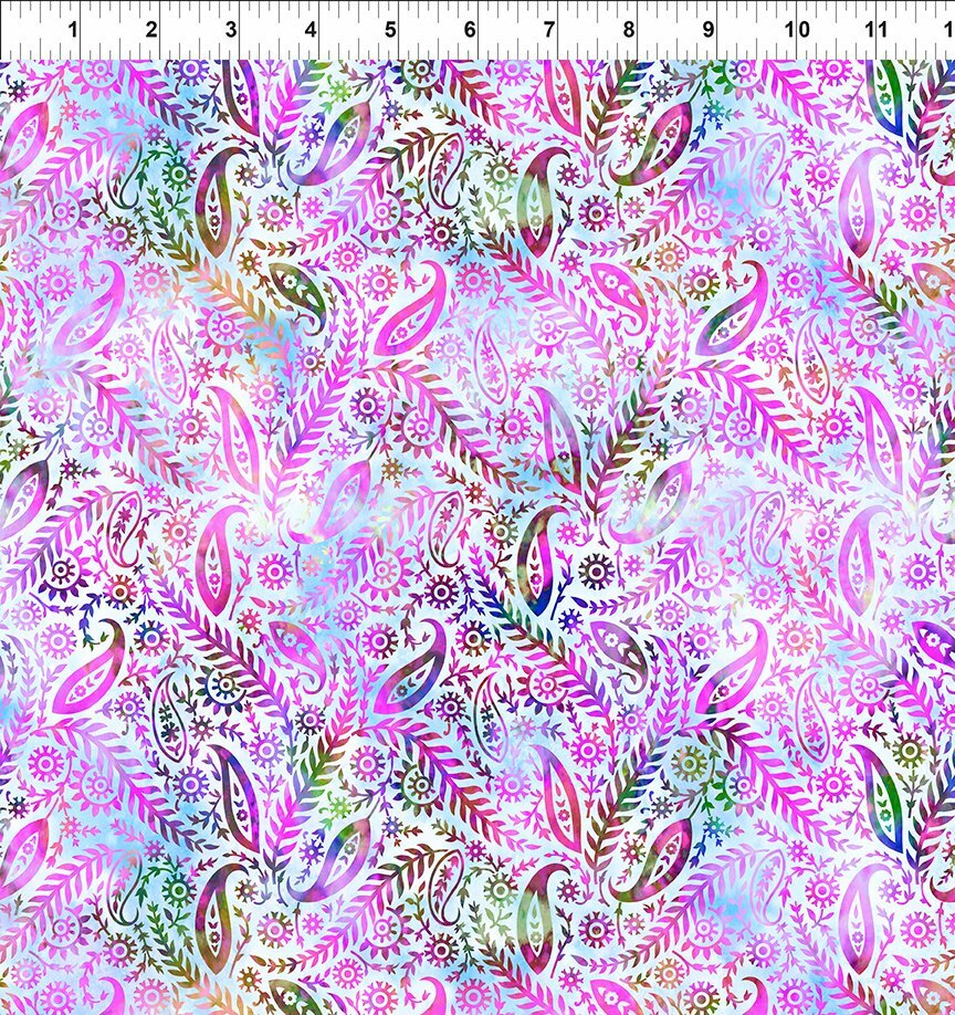 Florigraphix V - Lavender Paisley (5-2) - 1/2m cut 57072