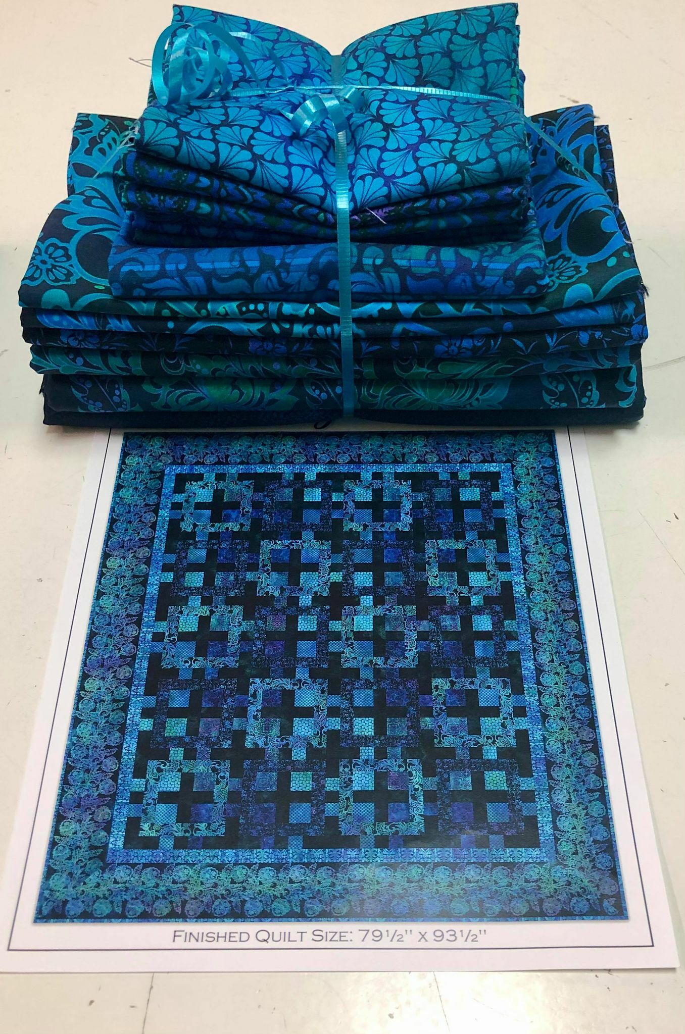 Tapestry Quilt Kit - Blue